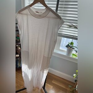 Free People White T-Shirt Dress Oversized
